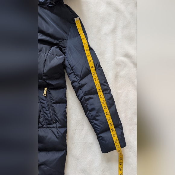 Lauren Ralph Lauren Women's Down Parka Coat Hooded Zip Front Navy Blue Size S - Picture 14 of 16